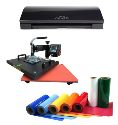 Комплект для термопереноса 1 "Handmade" (плоттер Silhouette CAMEO 3, термопресс Bulros F-200)