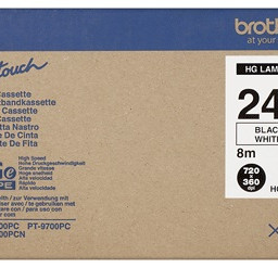 Brother плёнка для наклеек белая комплект 5 шт., 24 мм x 8 м