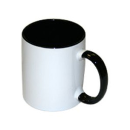 Bulros кружка для сублимации белая с чёрной ручкой и внутри (36 шт)