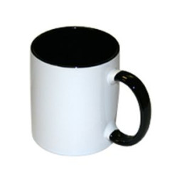 Bulros кружка для сублимации белая с чёрной ручкой и внутри (36 шт)