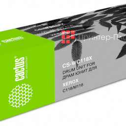 Блок фотобарабана Cactus CS-WC118X 013R00589 CS-WC118X черный ч/б 60000 стр. для WC C118/M118 Xerox