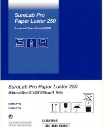 Бумага Epson SureLab Pro Paper Luster, 250 г/кв.м, 254 мм x 100 м (2 рулона)
