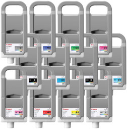 Комплект картриджей Canon PFI-706 (MBK,BK,M,C,Y,G,B,PC,PM,R,GY,PGY) 12 шт х 700 мл