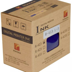 Краска RONGDA Ink R-413 for VR-231 (blue), 600 мл