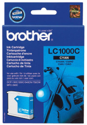 Картридж Brother LC1000C (cyan), 400 стр.