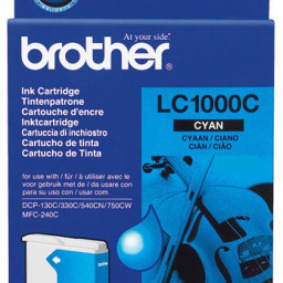 Картридж Brother LC1000C (cyan), 400 стр.