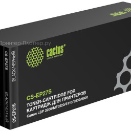 Картридж лазерный Cactus CS-EP27S черный (2500стр.) для Canon LBP3200/MF3220/3110/3200/5600