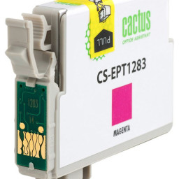 Картридж струйный Cactus CS-EPT1283 пурпурный (7мл) для Epson Stylus S22/S125/SX420/SX425/Office BX305