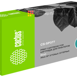 Картридж лазерный Cactus CS-SP377 408162 черный (6400стр.) для Ricoh Aficio SP 377DNwX/377SFNwX