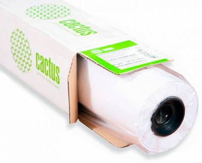 Бумага с покрытием Cactus, матовая, 90 г/кв.м, 610 мм, 45 м, CIE 169%