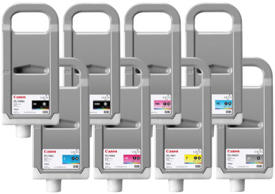 Комплект картриджей Canon PFI-706 (MBK,BK,M,C,Y,GY,PC,PM) 8 шт х 700 мл