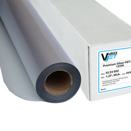Пленка VarioJet Premium Silver PET Film 125M, матовая, 125 мкм, 1067 мм x 30 м