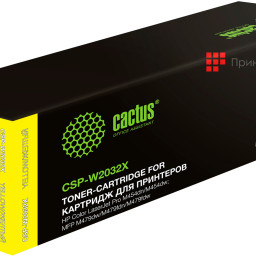 Тонер-картридж Cactus Toner CSP-W2032X для HP Color LaserJet Pro M454, M479 (yellow), 6000 стр.