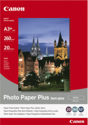Бумага Canon Photo Paper Plus Semi-gloss SG-201, полуглянцевая, A3+, 260 г/кв.м (20 листов)