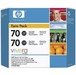 Картридж HP 70 комплект (photo black) 2шт x 130мл