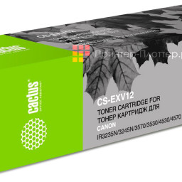 Картридж лазерный Cactus CS-EXV12 черный (24000стр.) для Canon IR3035/3045/3530
