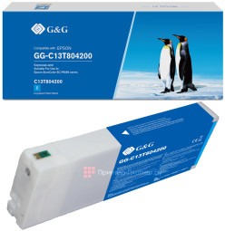 Картридж GandG GG-C13T804200 UltraChrome (cyan), 700 мл