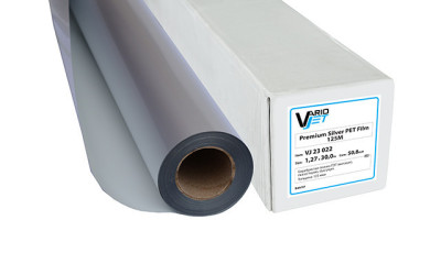 Пленка VarioJet Premium Silver PET Film 125M, матовая, 125 мкм, 914 мм x 30 м