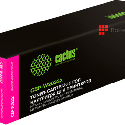 Тонер-картридж Cactus Toner CSP-W2033X для HP Color LaserJet Pro M454, M479 (magenta), 6000 стр.
