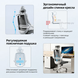 Эргономичное кресло Sihoo M76A-101 (серый)