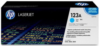 Тонер-картридж HP 123A (cyan), 2000 стр.