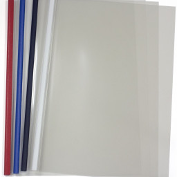 Обложки OPUS C-Bind easyCover, A4, 3 мм, мягкие, матовые полупрозрачные, серебряные, 40 шт.