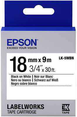 Стандартная лента Epson LK-5WBN