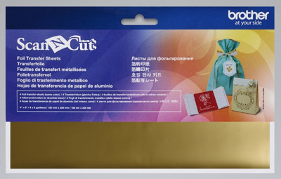 Brother лист для фольгирования золотой, 100 х 200 мм (4 шт.)