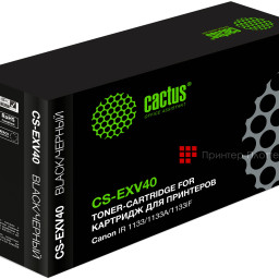 Тонер-картридж Cactus Toner CS-EXV40 для Canon imageRUNNER 1133, 1133A, 1133iF (black), 6000 стр.