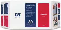 Картридж HP 80 (magenta) и печатающая головка, набор, 350 мл