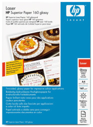 Бумага HP Superior Glossy Laser Paper, глянцевая, A4 (210 x 297 мм), 160 г/кв.м (150 листов)