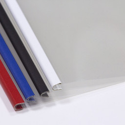 Обложки OPUS C-Bind easyCover, A4, 3 мм, мягкие, матовые полупрозрачные, черные, 40 шт.