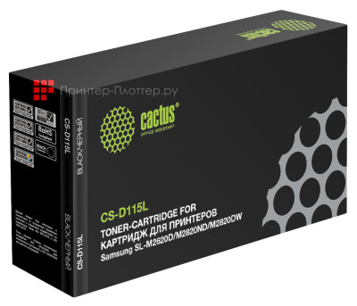 Картридж лазерный Cactus CS-D115L черный (3000стр.) для Samsung SL-M2620D/M2820ND/M2820DW