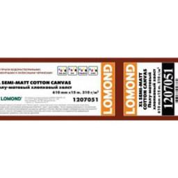 Холст Lomond Semi-Matt Cotton Canvas, полуматовый, натуральный, 310 г/кв.м, 610 мм, 15 м