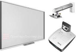Интерактивный комплект SMART Board SBM777V-43 + BenQ MH856UST+ + WM04G3
