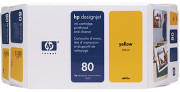 Картридж HP 80 (yellow) и печатающая головка, набор, 350 мл