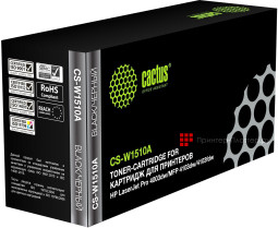 Тонер-картридж Cactus Toner CS-W1510A для HP LaserJet Pro 4003dw, 4103fdw, 4103dw (black), 3050 стр.