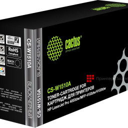 Тонер-картридж Cactus Toner CS-W1510A для HP LaserJet Pro 4003dw, 4103fdw, 4103dw (black), 3050 стр.