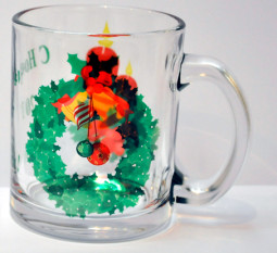 Кружка стеклянная для сублимации (прозрачная)