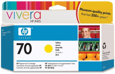 Картридж HP 70 (yellow) 130мл