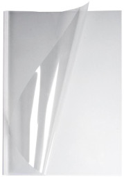 Обложки OPUS C-Bind easyCover, A4, 3 мм, мягкие, прозрачные, белые, 40 шт.