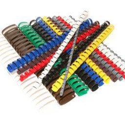 Пружины пластиковые, диаметр 28мм, желтые, 50шт