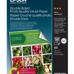 Бумага Epson Double-Sided Photo Quality Inkjet Paper, A4 (210 x 297 мм), 140 г/кв.м (50 листов)