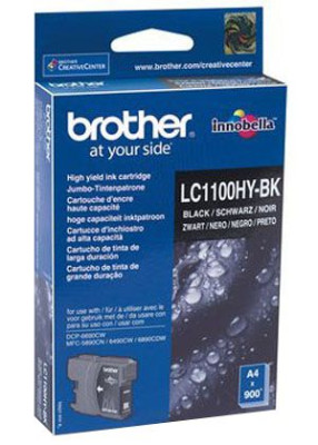 Картридж Brother LC-1100HY-BK (black), 900 стр.