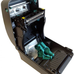 Термотрансферный принтер Zebra GX420t 203 DPI, EU/UK Cords, RS232, USB, Wi-Fi, LCD, нож