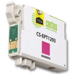 Картридж струйный Cactus CS-EPT1293 пурпурный (10мл) для Epson B42/BX305/BX305F/BX320/BX525/BX625/SX420/SX425/SX525/SX622