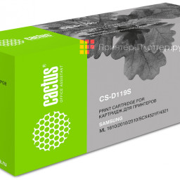 Картридж лазерный Cactus CS-D119S черный (2000стр.) для Samsung ML-1610/1615/1620/1625/2010/2015/2510/2570/257
