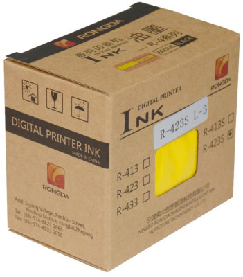 Краска RONGDA Ink R-423S (yellow), 600 мл