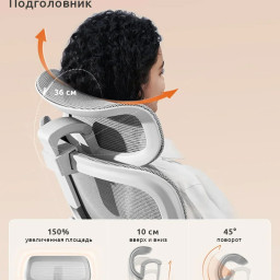 Эргономичное кресло Sihoo B100 (серый)