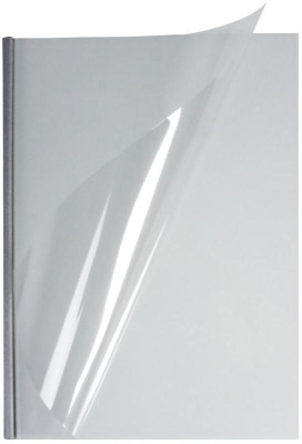 Обложки OPUS C-Bind easyCover, A4, 3 мм, мягкие, прозрачные, серебряные, 40 шт.